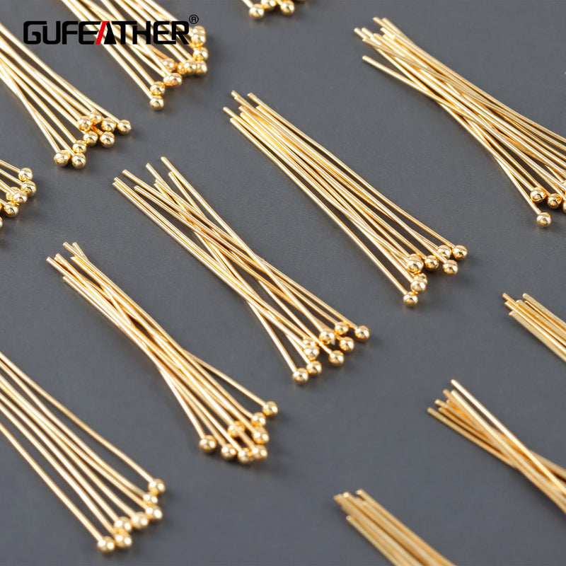 GUFEATHER M510,jewelry accessories,18k gold plated,copper,pass REACH,nickel free,needle,hand made,jewelry making finding,25g/lot