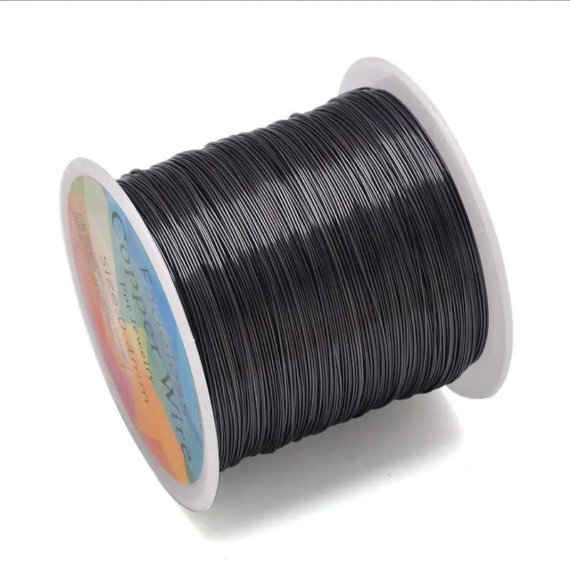 28 26 24Gauge Beading Floral Colored Jewelry Making Copper Craft Wire Soft DIY Metal Craft Art Wire 62-100Meters